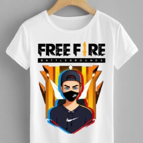 Name : Free fire Tshirt Fabric : Polyester Sleeve Length : Short Sleeves Pattern : Printed Net Quantity (N) : Single